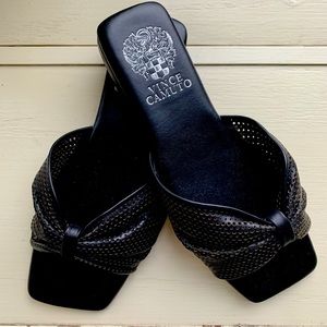 Vince Camuto Amahlee Square-Toe Slide Sandals